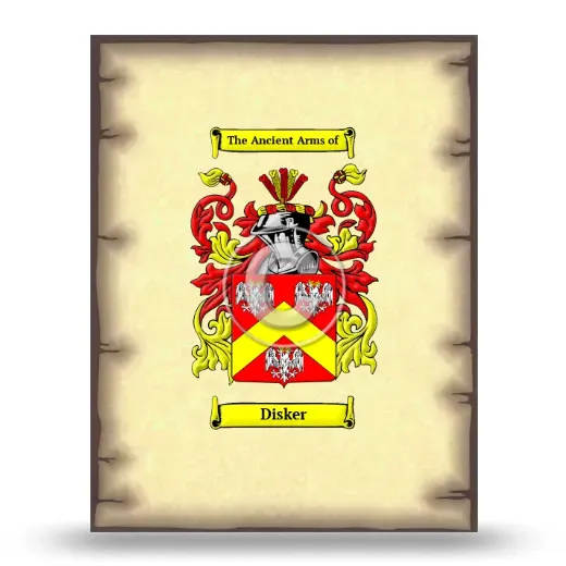Disker Coat of Arms Print