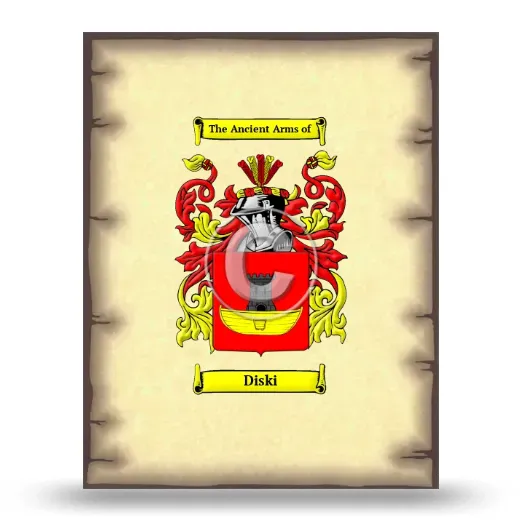 Diski Coat of Arms Print