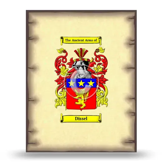 Dissel Coat of Arms Print