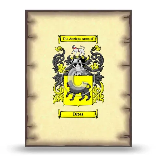 Dites Coat of Arms Print