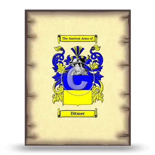 Ditmer Coat of Arms Print