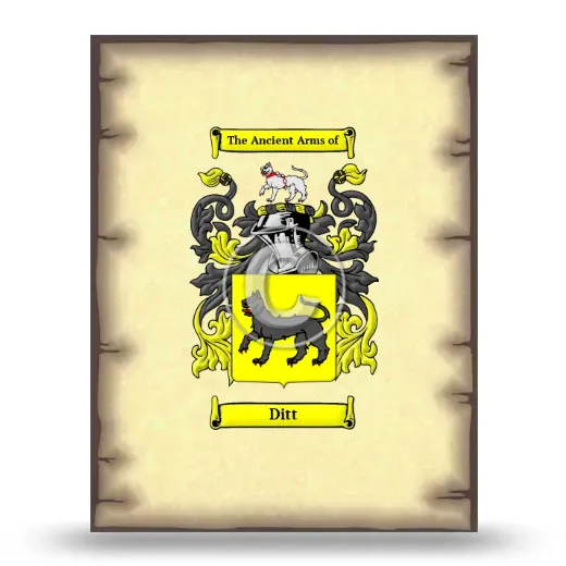 Ditt Coat of Arms Print