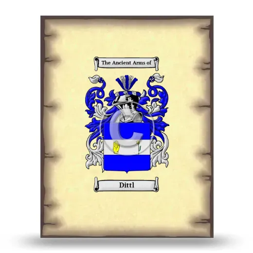 Dittl Coat of Arms Print