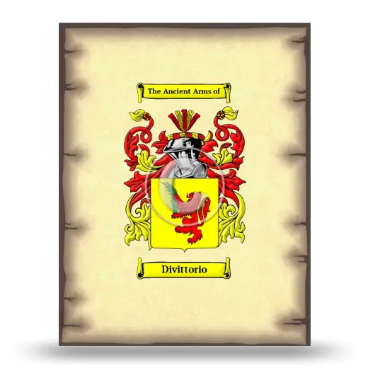 Divittorio Coat of Arms Print