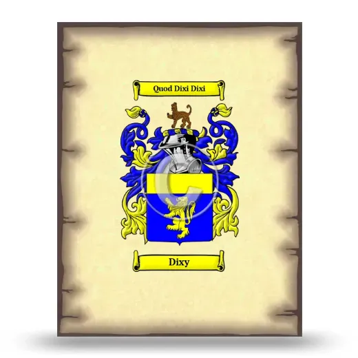Dixy Coat of Arms Print