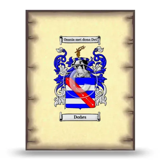 Doñes Coat of Arms Print