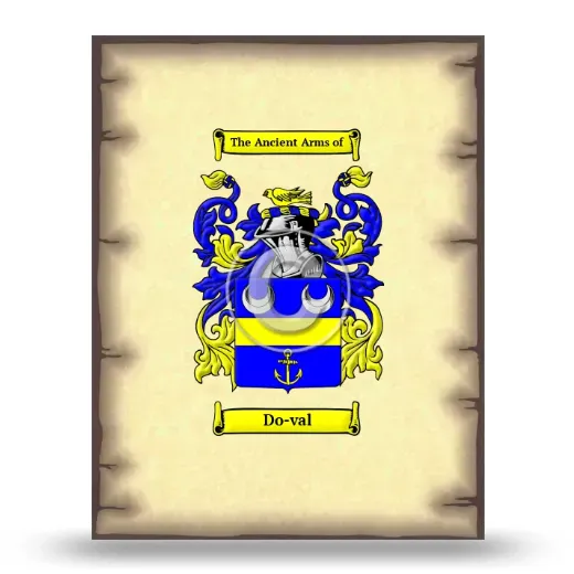 Do-val Coat of Arms Print