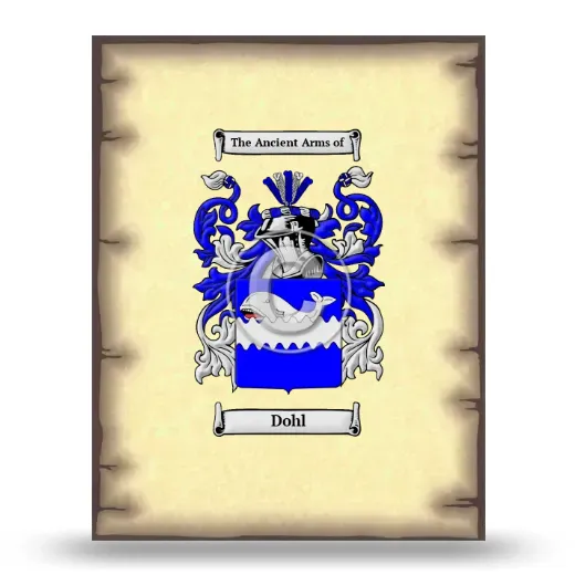 Dohl Coat of Arms Print