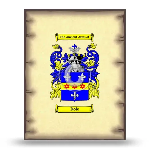 Dole Coat of Arms Print