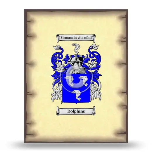 Dolphins Coat of Arms Print