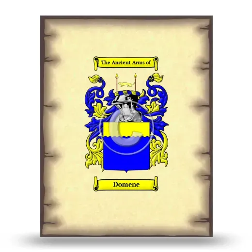 Domene Coat of Arms Print