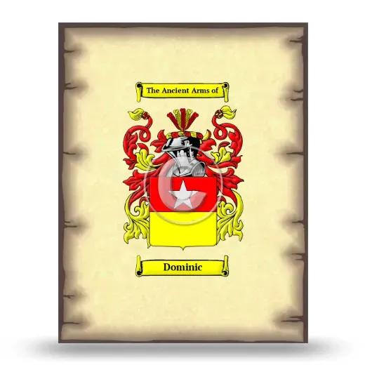 Dominic Coat of Arms Print