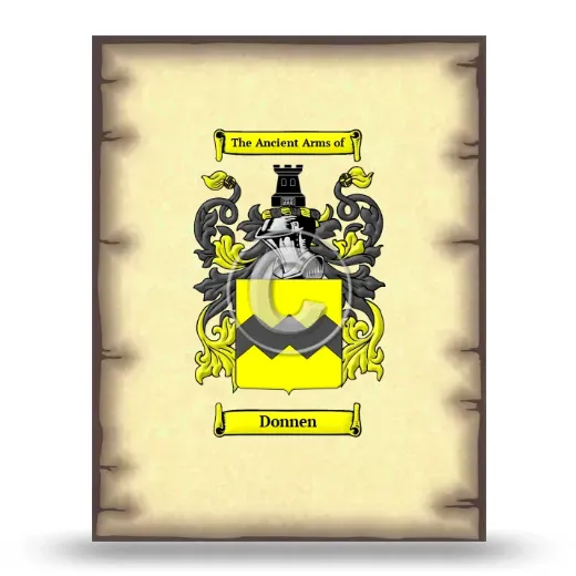 Donnen Coat of Arms Print