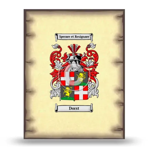 Dorst Coat of Arms Print