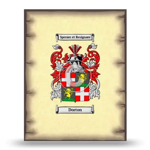 Dorton Coat of Arms Print