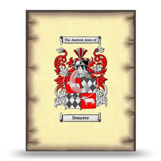 Doucete Coat of Arms Print