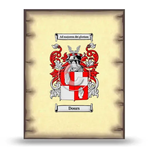 Dours Coat of Arms Print