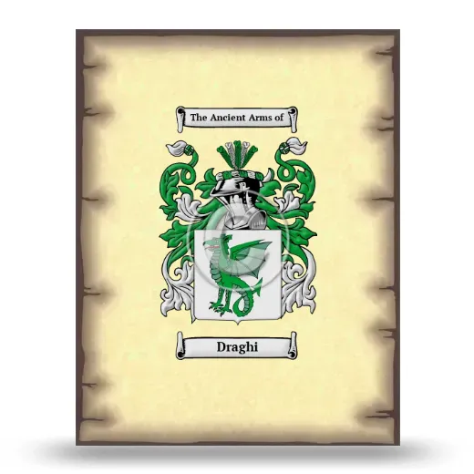 Draghi Coat of Arms Print
