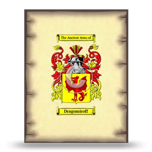 Dragomiroff Coat of Arms Print