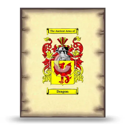 Dragon Coat of Arms Print