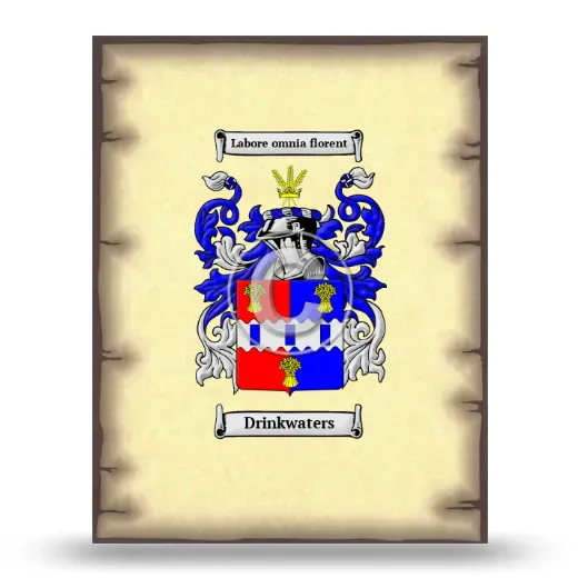 Drinkwaters Coat of Arms Print