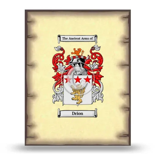Drion Coat of Arms Print
