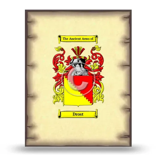 Drost Coat of Arms Print