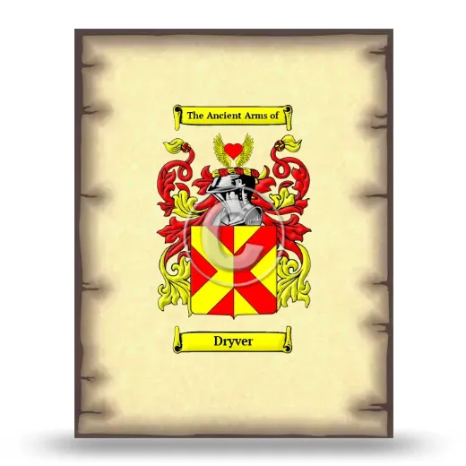 Dryver Coat of Arms Print
