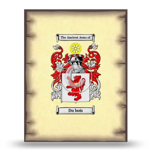 Du bois Coat of Arms Print