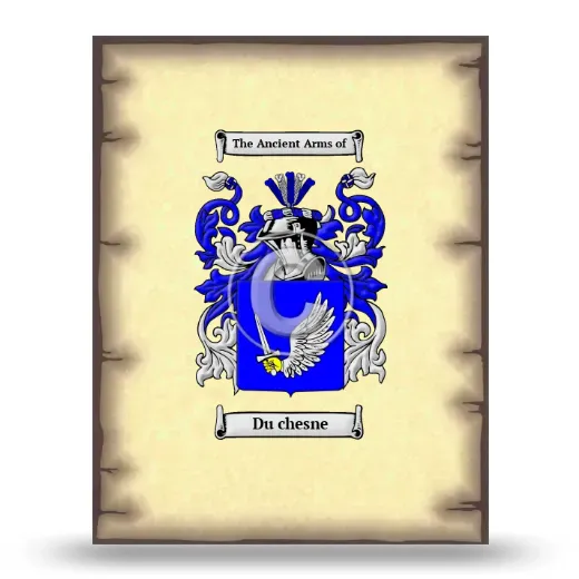 Du chesne Coat of Arms Print