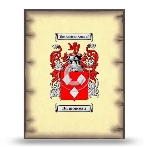 Du monceau Coat of Arms Print