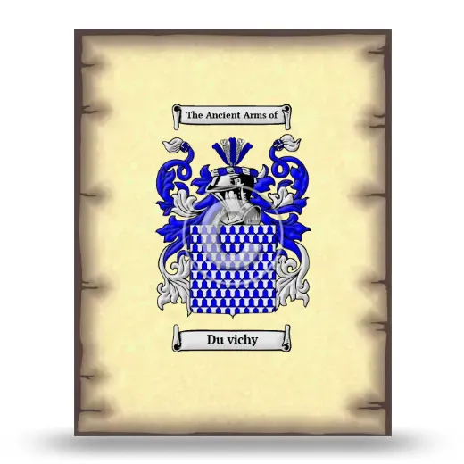 Du vichy Coat of Arms Print