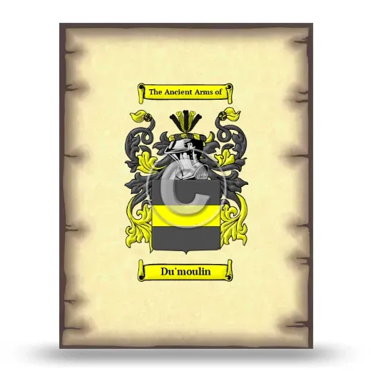 Du'moulin Coat of Arms Print