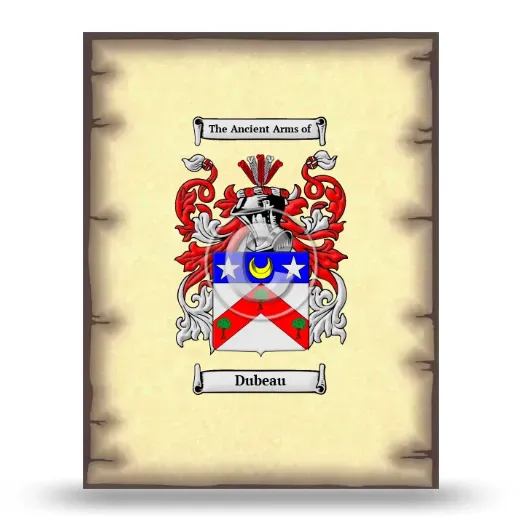 Dubeau Coat of Arms Print