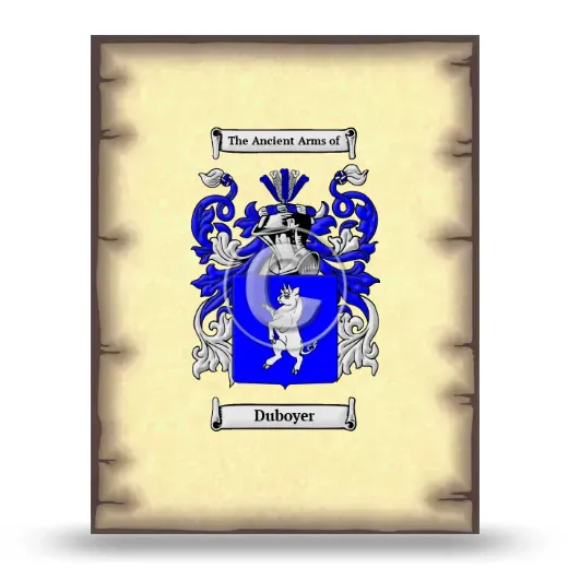 Duboyer Coat of Arms Print