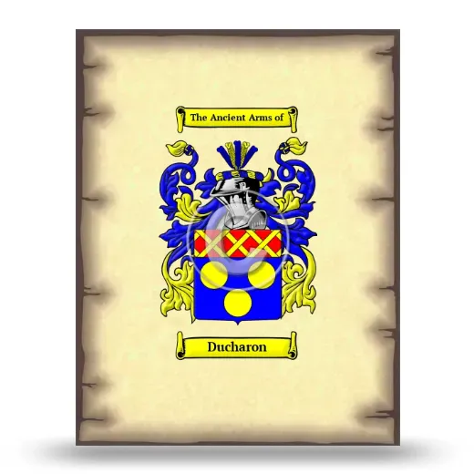 Ducharon Coat of Arms Print