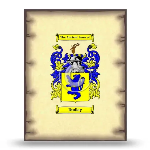 Dudlay Coat of Arms Print