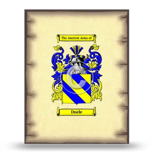Duele Coat of Arms Print