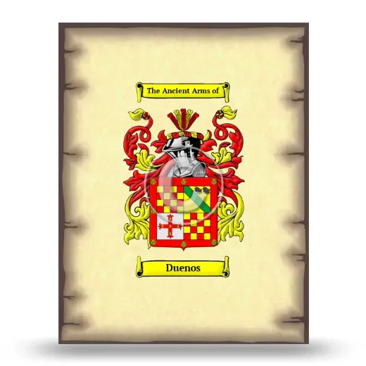 Duenos Coat of Arms Print