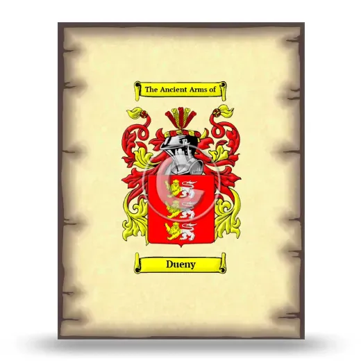 Dueny Coat of Arms Print
