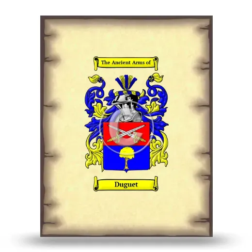 Duguet Coat of Arms Print