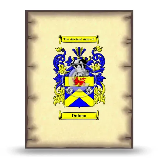 Duhem Coat of Arms Print