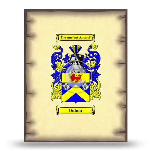 Duhon Coat of Arms Print