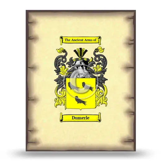 Dumerle Coat of Arms Print