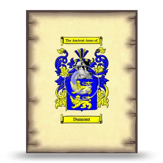 Dumont Coat of Arms Print