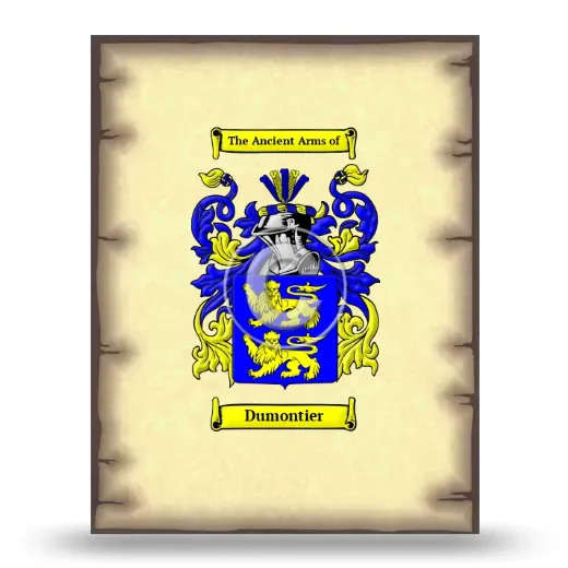 Dumontier Coat of Arms Print