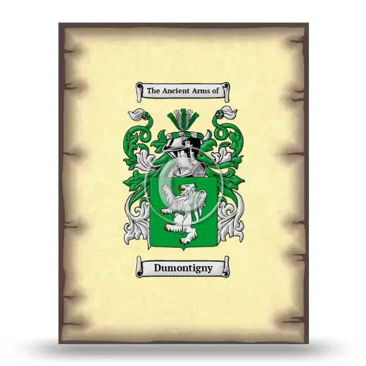 Dumontigny Coat of Arms Print