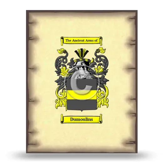 Dumoulins Coat of Arms Print