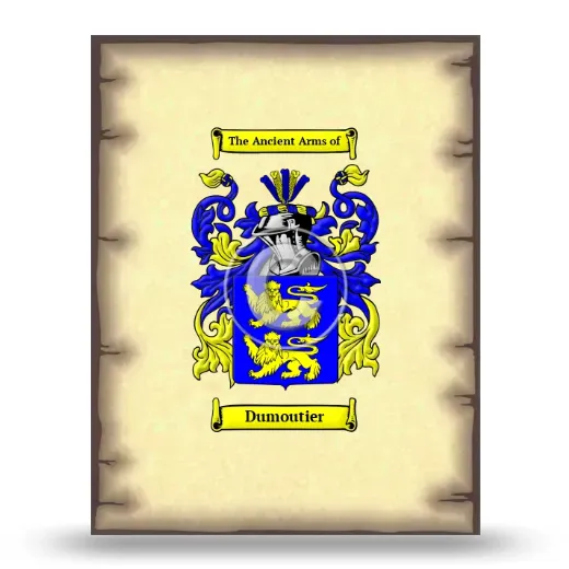 Dumoutier Coat of Arms Print