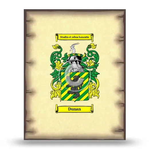 Dunan Coat of Arms Print